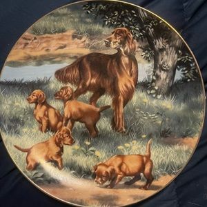 COPY - Hamilton Plate "Irish Setters" Robert Christie Classic Sporting Dogs. $3…
